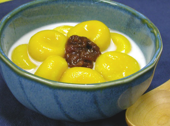 かぼちゃのみたらし団子 老舗和菓子屋さんの味！