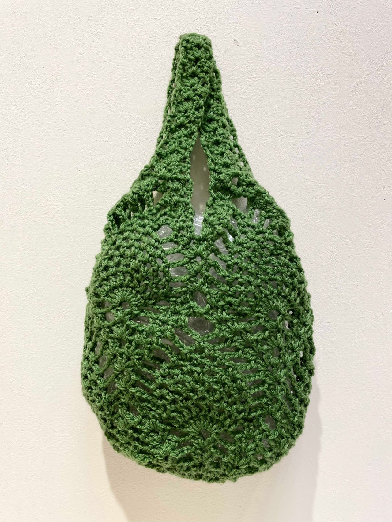 アフリカンスクエアーラフィアかぎ編みバッグ パイナップル編み四角底 ナチュラル