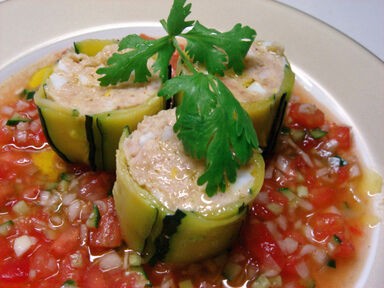 ツナとズッキーニのパスタ