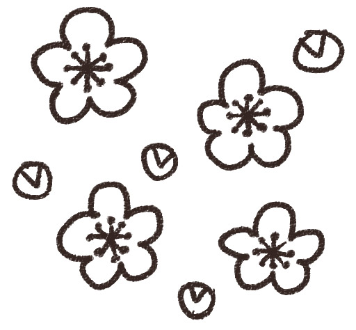 梅の花のイラスト 松竹梅8カット- イラストくん
