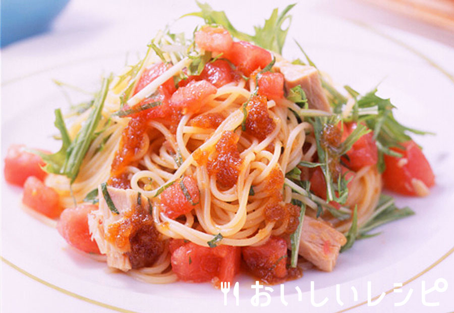 さっぱり副菜♪ トマトときゅうりの中華風ツナサラダ