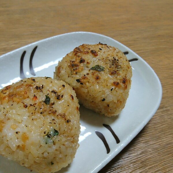 麺つゆ de ツナマヨ焼きおにぎり ** aico´s room *