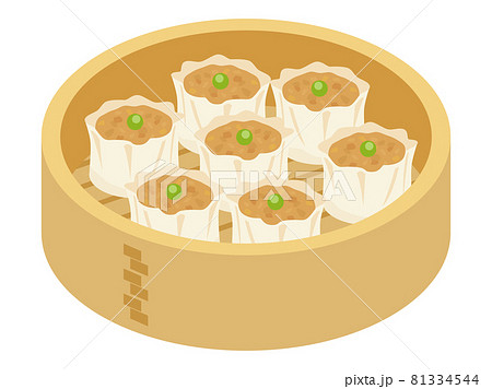 無料ぬりえプリント「しゅうまい 焼売 」無料プリント教材おうち学習キッズ