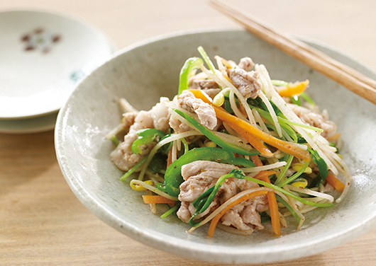 ♡わが家の✿和風✿野菜炒め♡豚こまで♡