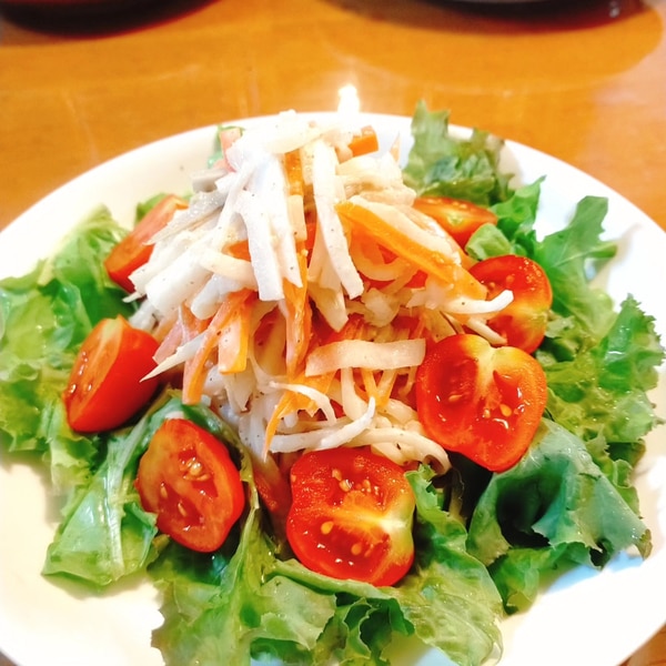 サラダボールに盛り付けした野菜サラダの写真・画像素材-Snapmart スナップマート