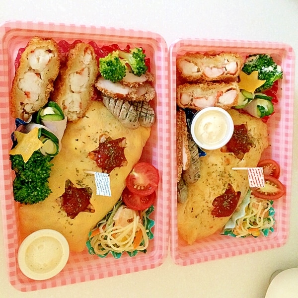 簡単！プーさんのオムライス弁当