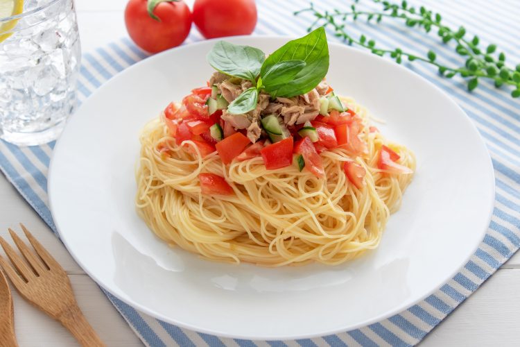 10分で簡単 納豆トマトパスタ