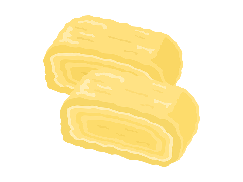 卵焼き 手描き 水彩のイラスト素材66201008- PIXTA