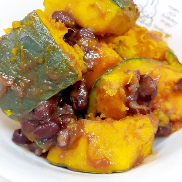 作り方はシンプル！作り置きにも便利 あずき缶で作るほくほくかぼちゃの簡単おかず！ かぼちゃの小豆煮 ＃かぼちゃの小豆煮＃かぼちゃレシピ＃かぼちゃの 煮物＃かぼちゃ＃小豆煮 - YouTube