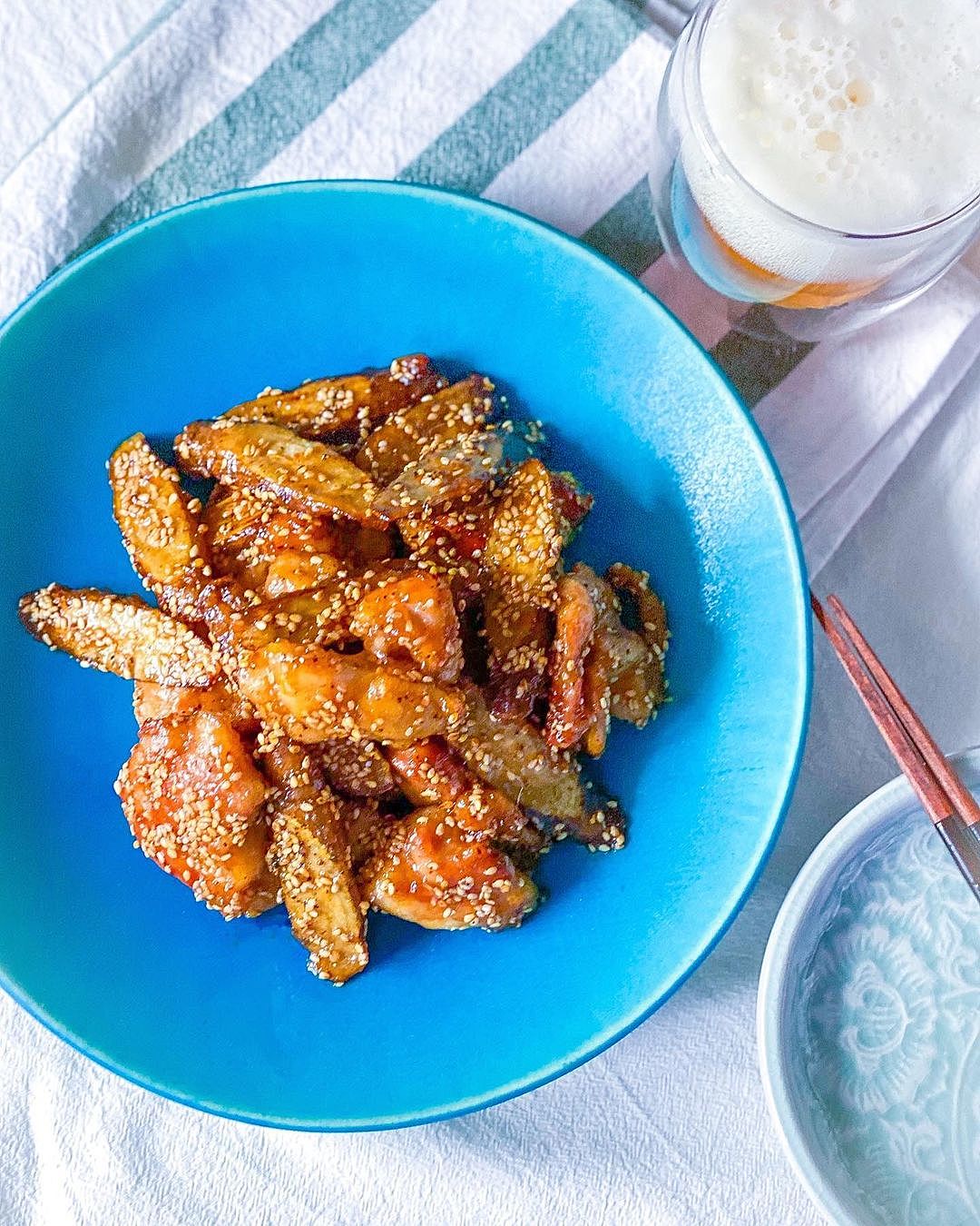 母の味！甘辛鶏ごぼうの炒め煮☆