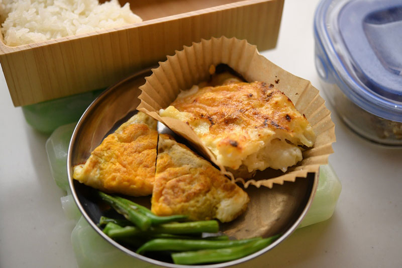 お弁当におすすめ ミートグラタンポテトケンコーマヨネーズ