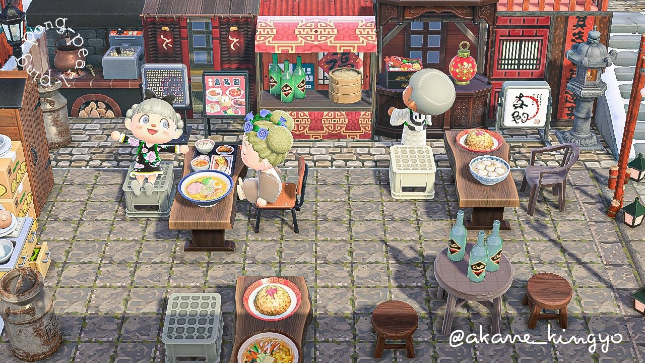 あつ森 中華風な住民の家を庭付きのおしゃれでチャイナなエリアに島クリエイト ジャスミン