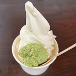 静岡 焼津さかなセンター大漁店 安倍川ソフト＆わさびソフトクリームIcebookアイスブック