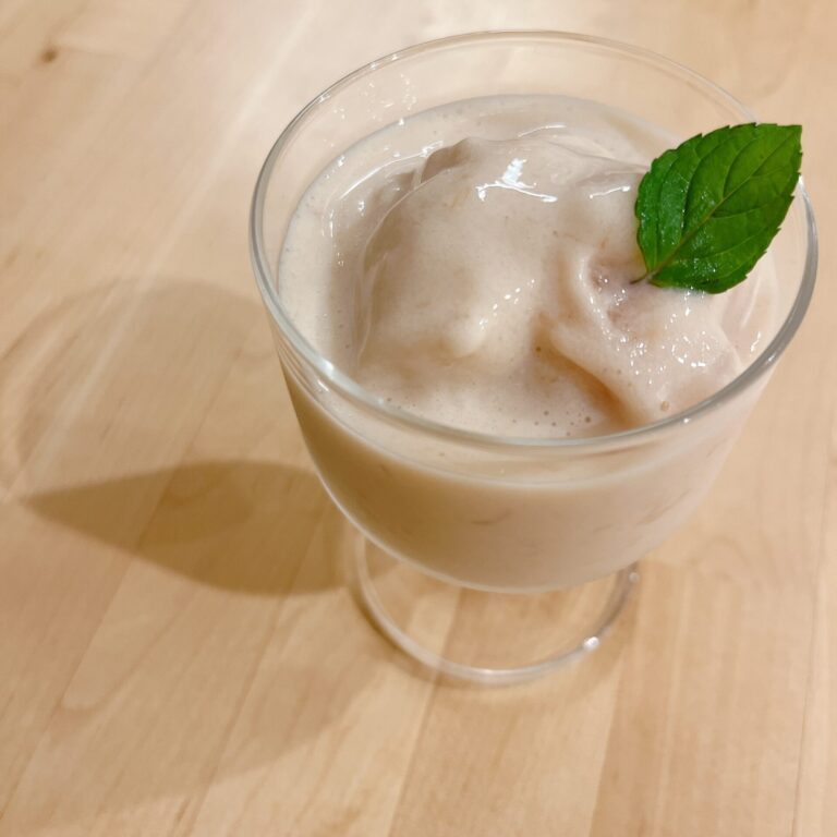 スタバの新作再現🍑ピーチフラペチーノ作ってみた🥤