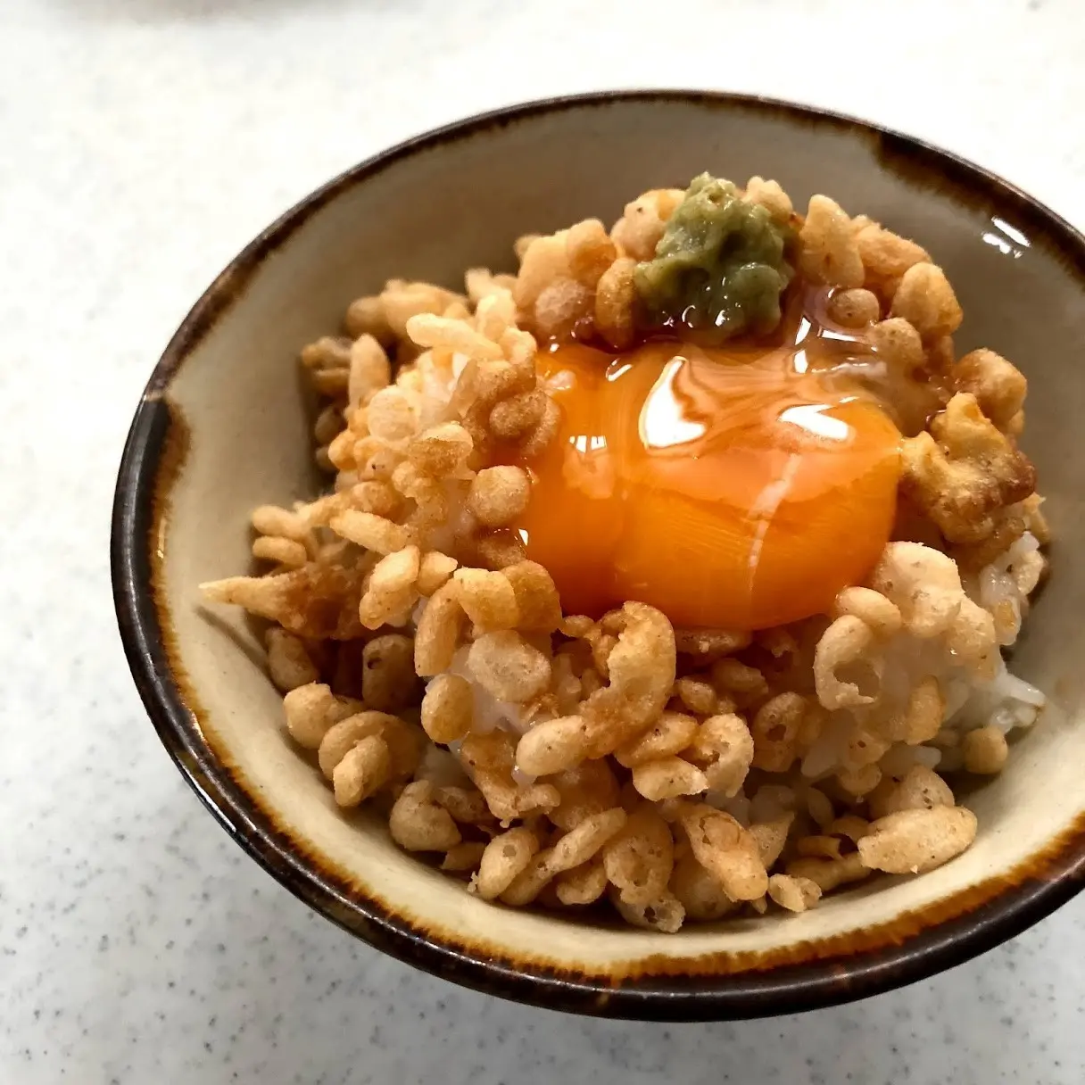 なす＆天かすの簡単丼