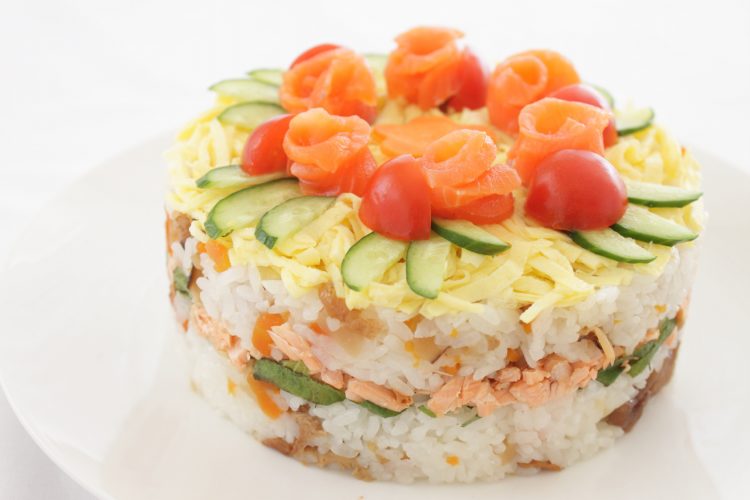 大葉たっぷり 塩鮭の混ぜごはん