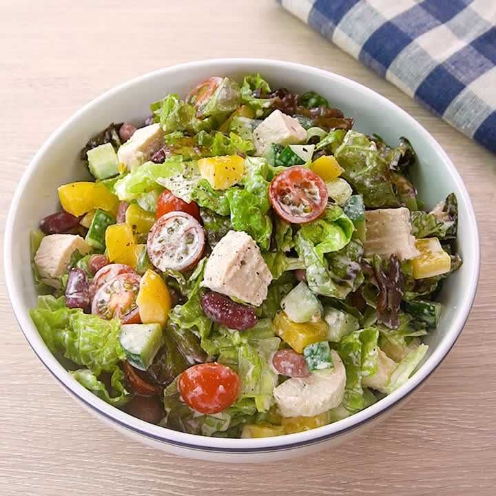 納豆と豆腐のピリ辛あえ