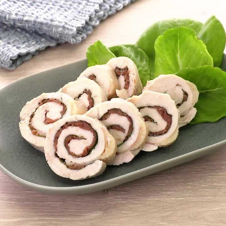 鶏むね肉★大葉梅はさみ焼き