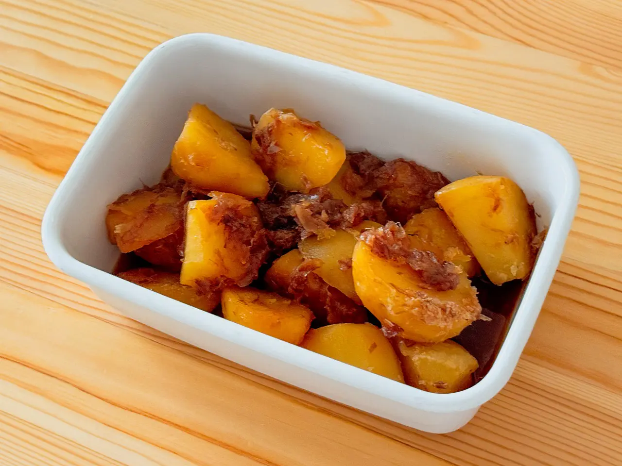 野菜ひとつ 千切りじゃがいものコク旨めんつゆ和え - 週末の作り置きレシピ