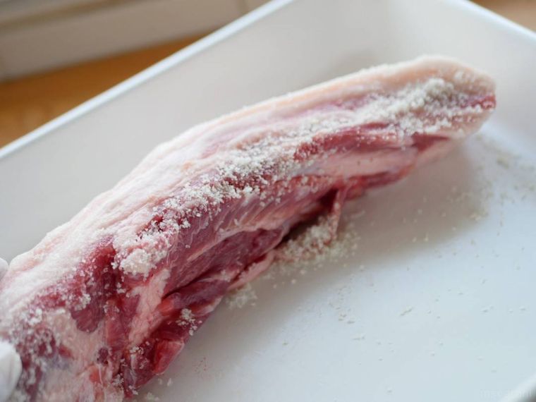 塩漬け豚肉のポテ