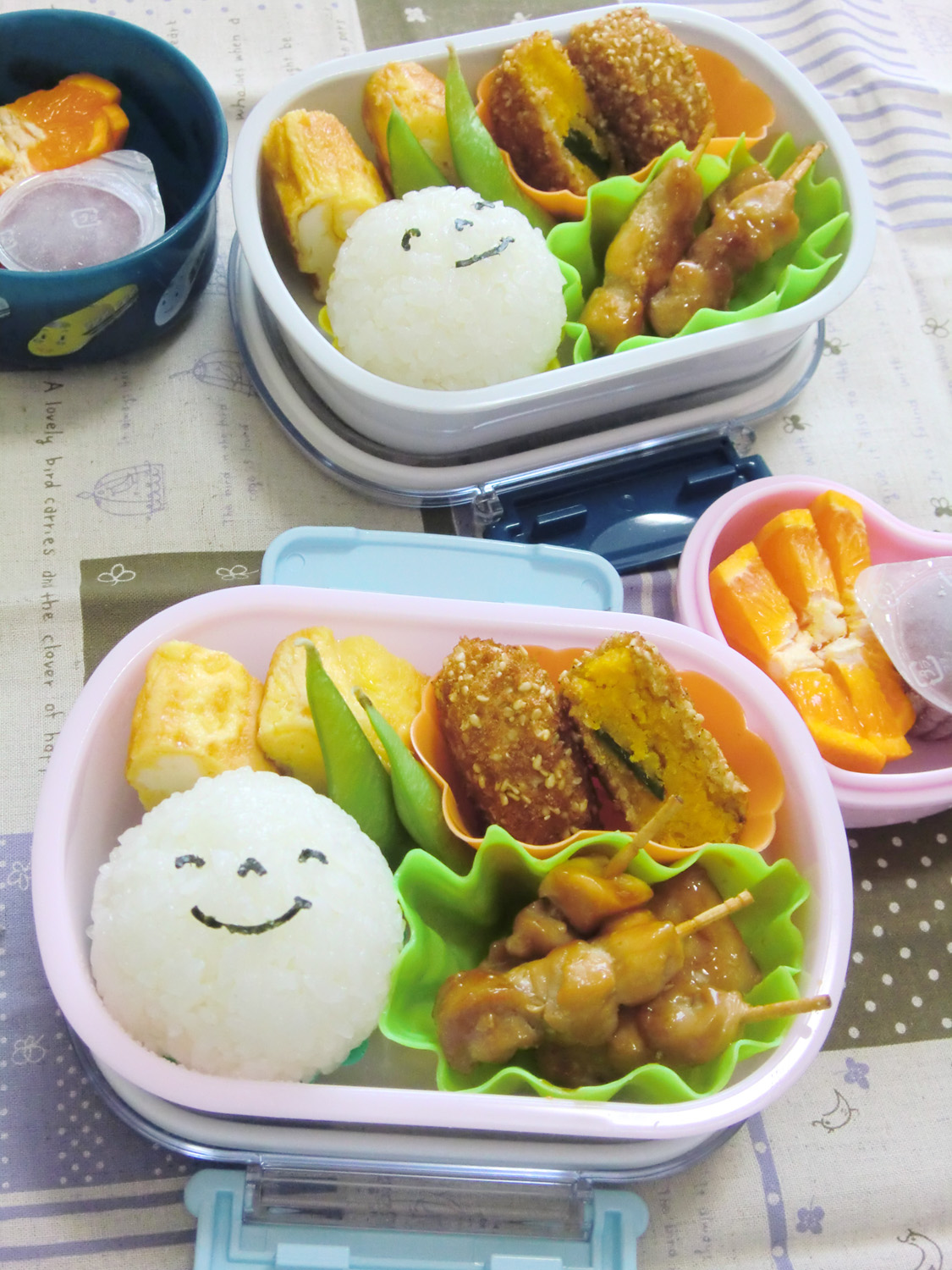 今日は焼きおにぎりとウインナーを使った わんこお弁当でした🐶🧡 今日のお弁当幼稚園弁当キャラ弁