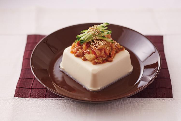 ごま油香る!!簡単!!キムチ冷奴