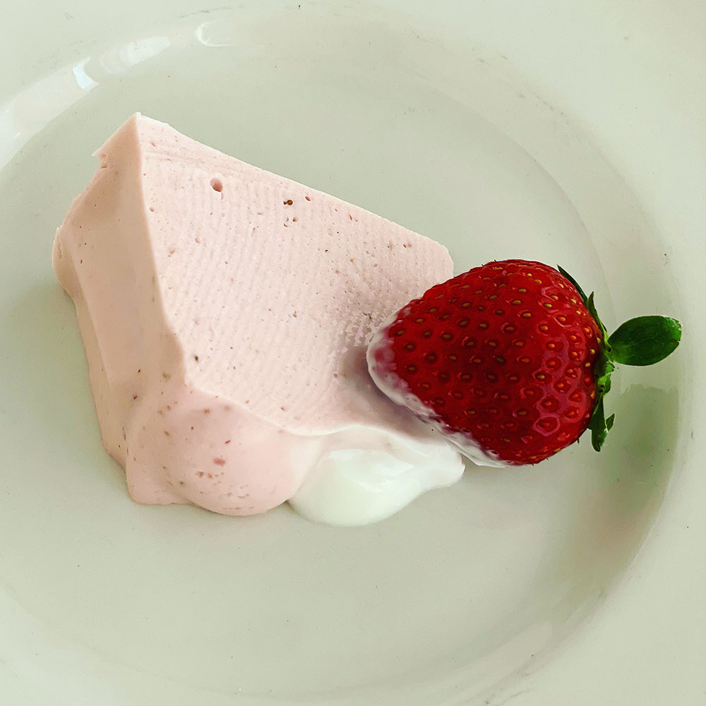 いちごのババロア風