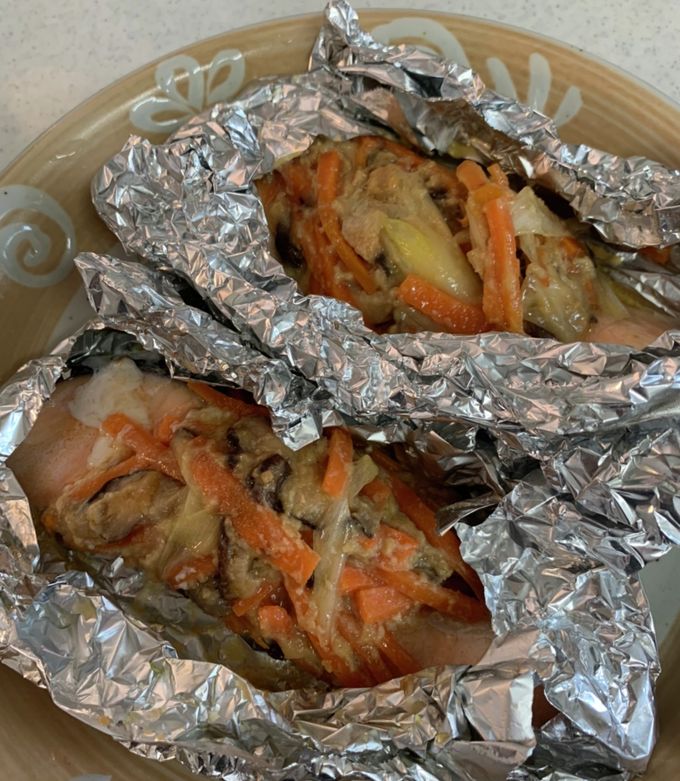 秋鮭のホイル焼きe-gohan