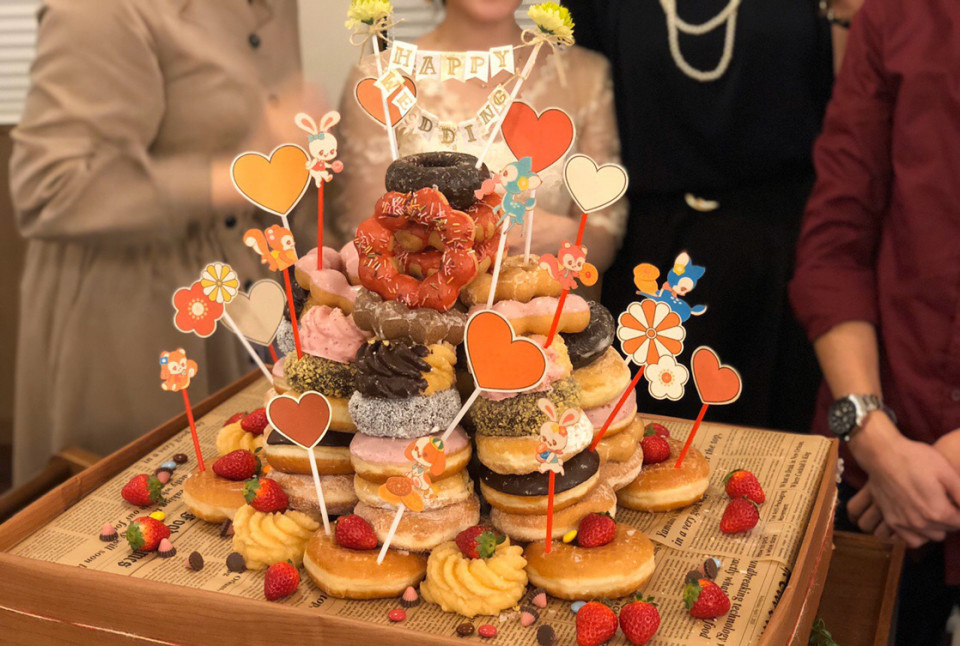 ミスドドーナツタワー誕生日TikTok