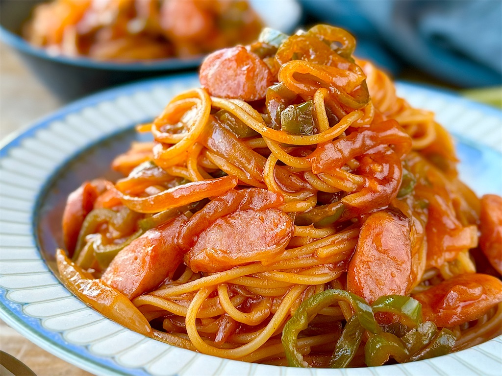 おさかなのソーセージと夏野菜のスパゲッティ