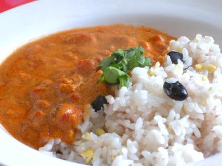 五目煮豆リメイク キーマカレ