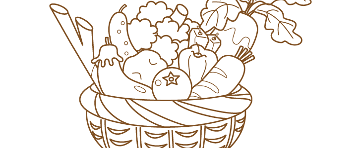 かごイラストレイン🚂 - イラスト無料素材