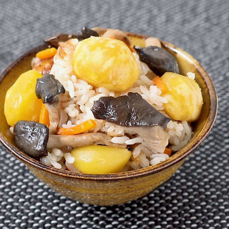 炊飯器で炊くだけ♪栗ご飯