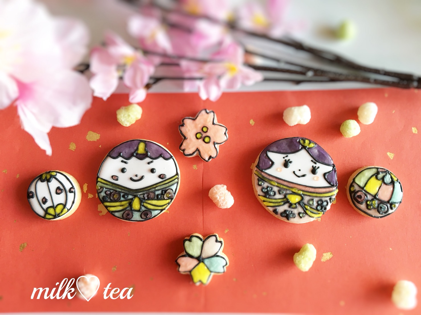 ひなまつり 初節句 雛人形のアイシングクッキー9枚セット クッキー puapua cookies 通販 16617453Creema クリーマ