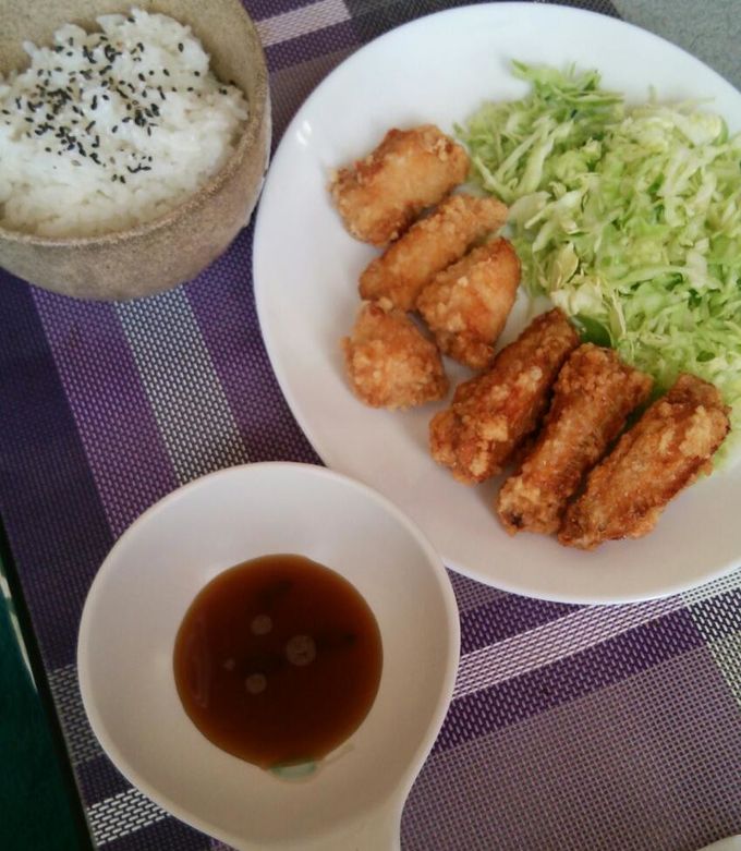 鶏の唐揚げ「ぽん酢」添え