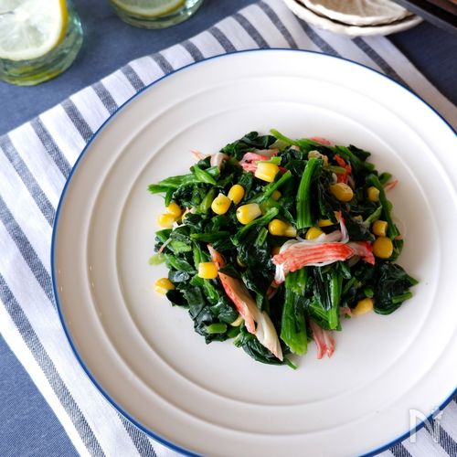 冷凍ほうれん草のお浸し