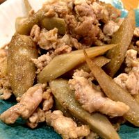 豚肉とごぼうのしぐれ煮♪