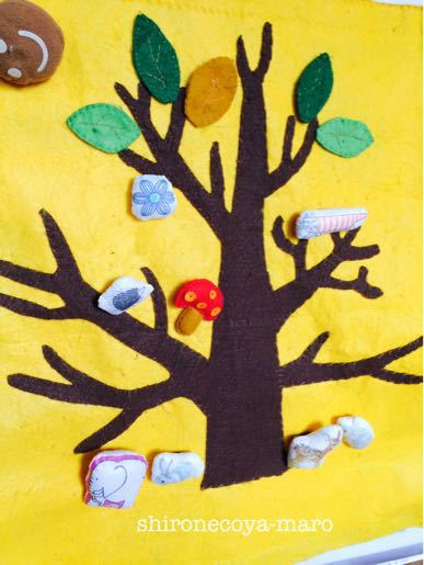 即発送 りんごの木☆フェルト製☆マジックテープの知育玩具☆数 計算の通販 by おなかすいたな お盆も即日発送ラクマ