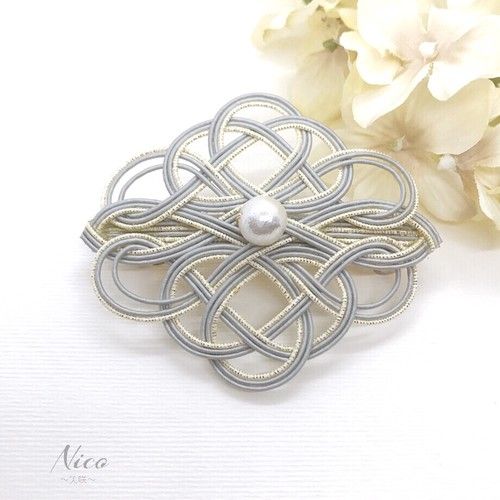 今注目の水引アクセサリー！「おしゃれなバレッタ」の作り方ぬくもり