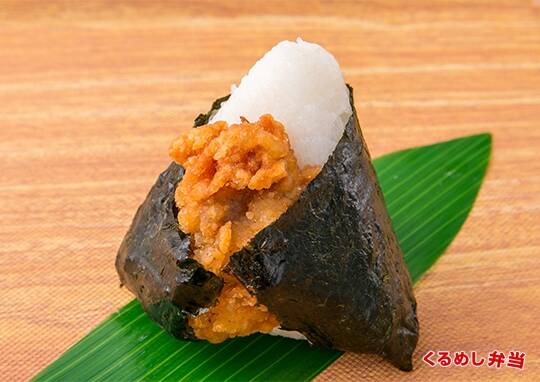 お腹いっぱい♪ マヨ唐揚げばくだんおにぎり