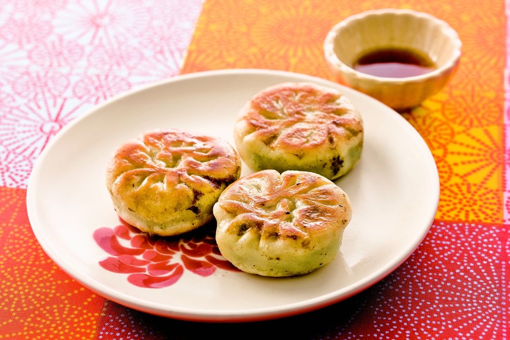 モチモチにらまんじゅう