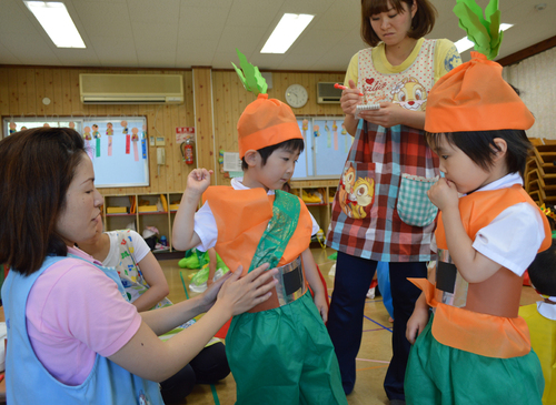 うさぎ組りす組やさいのパーティおおさわぎ