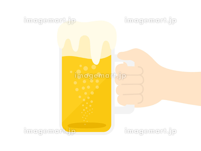 グラスのイラスト ビールジョッキ2カラー- イラストくん