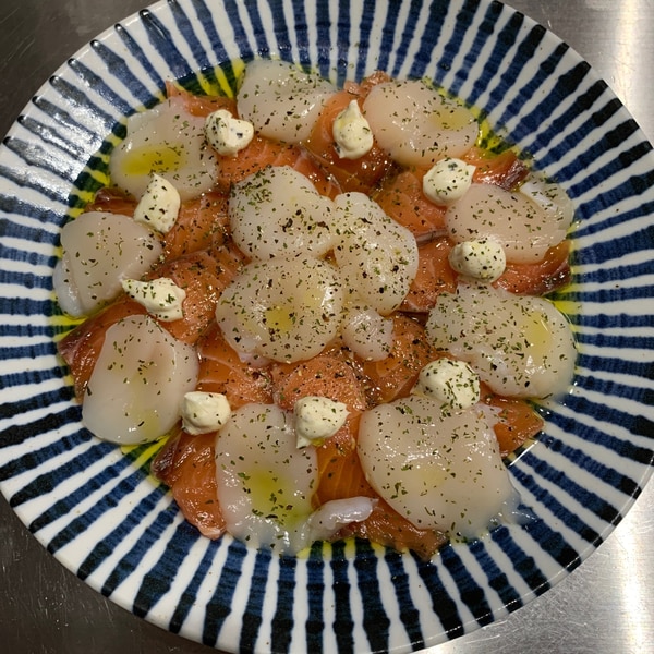 これはやみつき♡塩昆布入りサーモンとアボカドのカルパッチョ