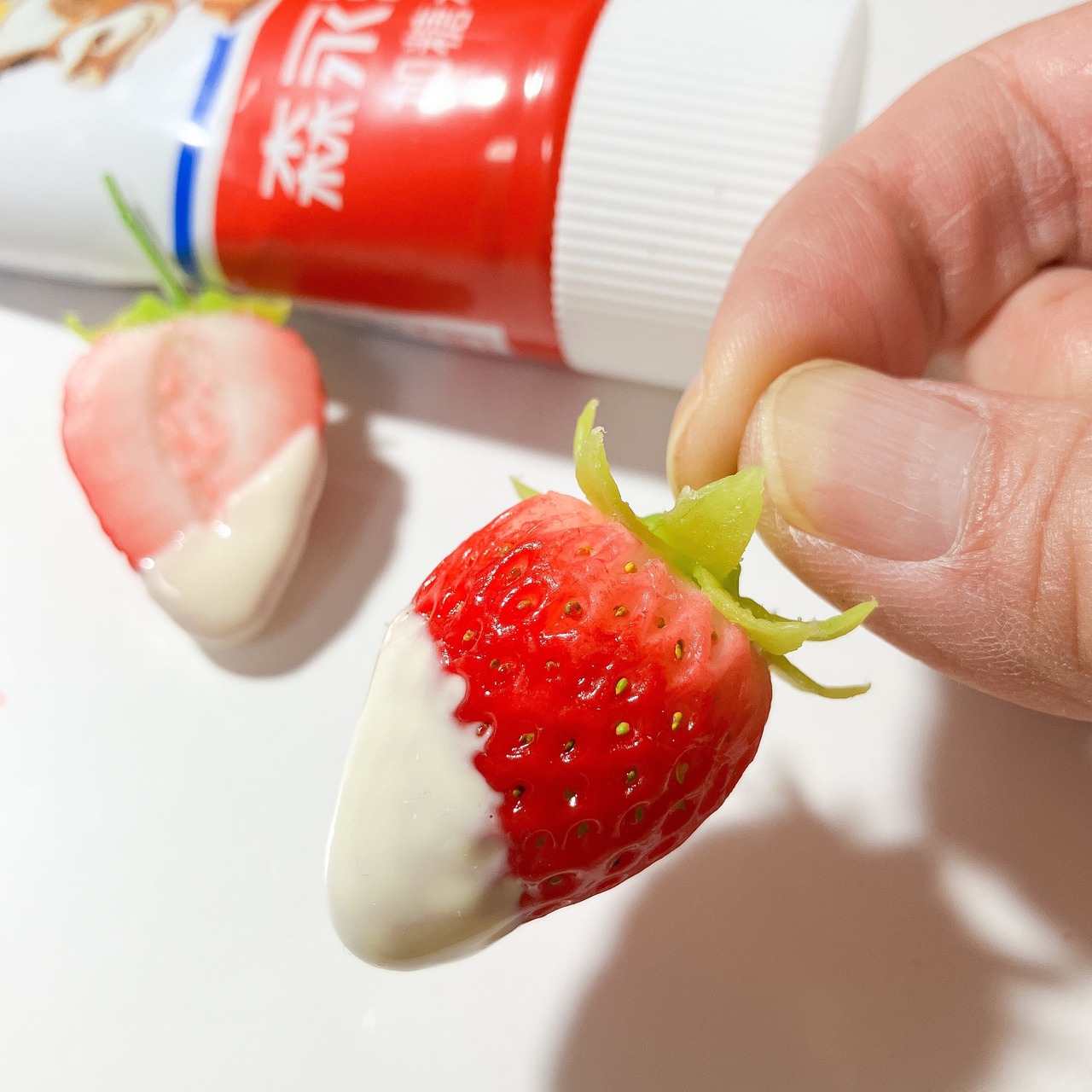 子供レシピ。いちごにつける練乳、超簡単に作れるって知ってました？ : ヒビノケイコの日々。人生は自分でデザインする