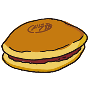どら焼きのイラストソザイヤコアキ