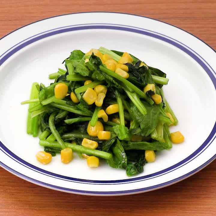 ほうれん草とコーンのソテー お弁当にもクラシル