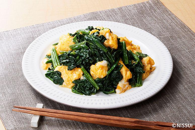 おつまみに！ほうれん草とベーコン炒め