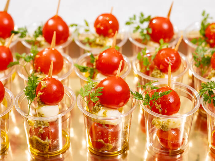 生ハムのピンチョスカプレーゼ