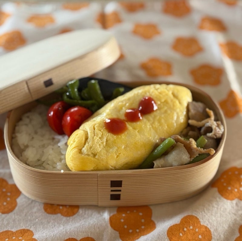 バジルチーズオムレツ弁当 - 東京弁当生活